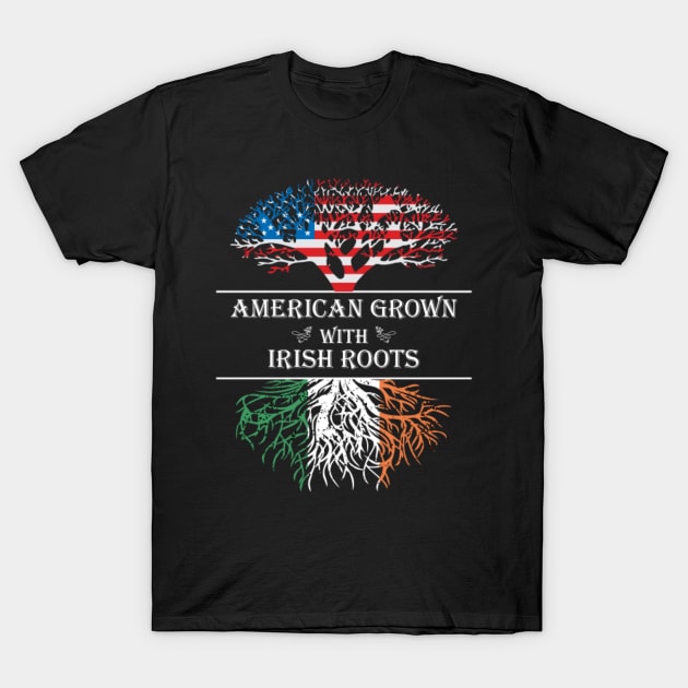 American with Irish Roots T-Shirt by D3monic